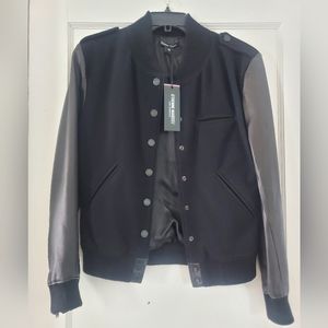 Etienne Marcel mixed media Bomber Jacket (XS)